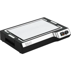 iHunt Plita electrica Teppanyaki, Plita electrica Bro Teppanyaki Grill, 1650W, Negru/Argintiu