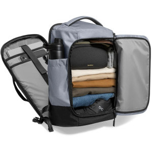 Tomtoc Rucsac laptop 17.3 inch Navigator-T66 Liteway, capacitate 40L, deschidere tip valiza, culoare gri