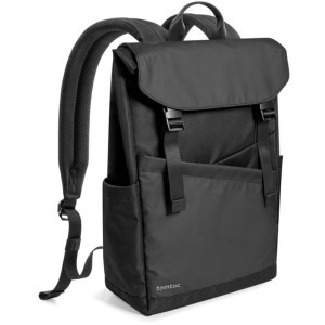 Tomtoc Rucsac laptop 16 inch Slash-T64 Flip, capacitate 18L, material rezistent la apa, fermoare YK, culoare negru