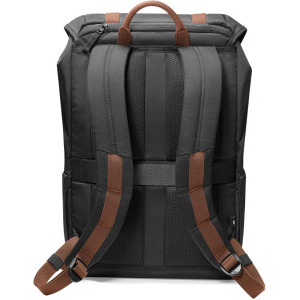 Tomtoc Rucsac laptop 15.6 inch Vintpack-TA1, capacitate 22L, fermoare YKK, catarame Duraflex, culoare negru