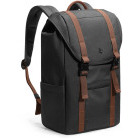 Tomtoc Rucsac laptop 15.6 inch Vintpack-TA1, capacitate 22L, fermoare YKK, catarame Duraflex, culoare negru