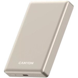 Canyon 10000 mAh, OnPower 510 Slim, Incarcare wireless Magsafe, Power Delivery 20W, Beige