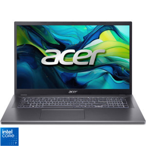Laptop Acer 17.3 Aspire 17 A17-51M, FHD IPS, Procesor Intel® Core™ 7 150U (12M Cache, up to 5.40 GHz), 16GB LPDDR5, 1TB SSD, Intel Graphics, No OS, Steel Gray
