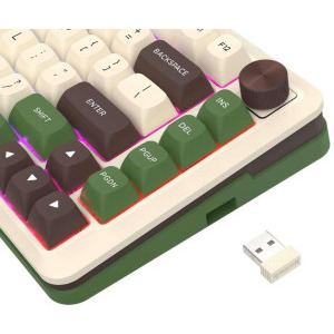 Redragon Cyrus Pro White-Green RGB Pink Switch Mecanica