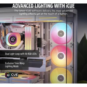 Corsair iCUE Link LX120-R RGB Reversed Expansion Kit 120mm White