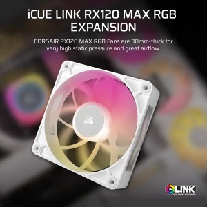 Corsair iCUE LINK RX120 Max RGB Expansion Kit 120mm White