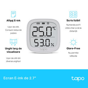 TP-LINK Senzor de temperatura si umiditate Tapo T315