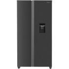 Frigider Side By Side Tesla RB5210FHXE, 529 L, Clasa E, Total No Frost, Display LED, Dozator apa, 177 cm, Inox