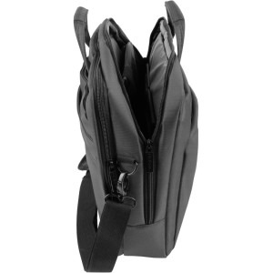Natec Geanta laptop Gazelle, 15.6 inch, 3 compartimente, strat suplimentar de material, Gri inchis