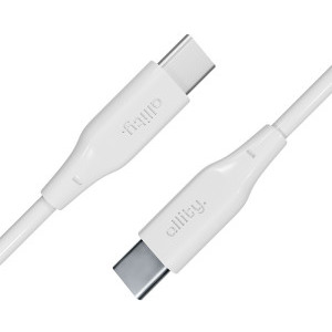 Allity AUC-02, USB-C Male la USB-C Male, 100 W 1 m, White