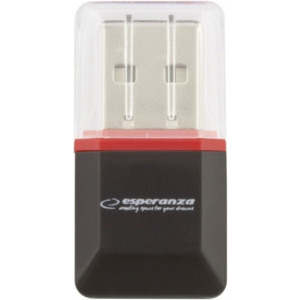 Cititor carduri Esperanza EA134K MICRO SD USB 2.0 Black