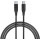 Cablu de date / adaptor Allity AUC-02, USB-C Male la USB-C Male, 60W, 1 m, Black