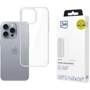 3MK Protectie pentru spate, material TPU pentru iPhone 16 Pro Max, culoarea Transparent