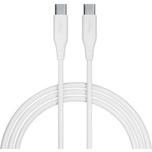 Cablu de date / adaptor Allity AUC-02, USB-C Male la USB-C Male, 60 W, 1 m, White