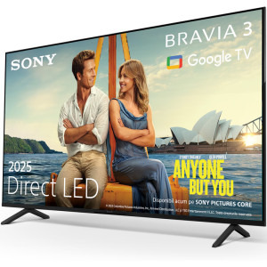 Sony Smart TV BRAVIA 3 75S35 Seria S3 189cm negru 4K UHD HDR