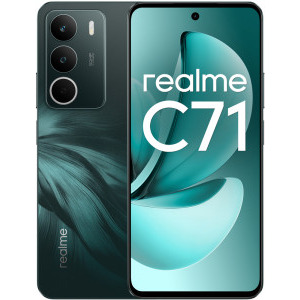 Smartphone Realme C71, 128GB, 6GB RAM, Dual SIM, 4G, Dual-Camera, Forest Owl