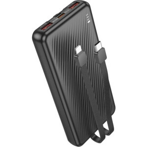 Baterie externa Borofone BJ57, 10000 mAh, 2x USB, 1x USB-C, 22.5 W, Black