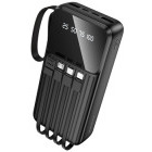 Baterie externa Borofone BJ76A, 20000 mAh, 2x USB, 1x USB-C, 15 W, Display, Black