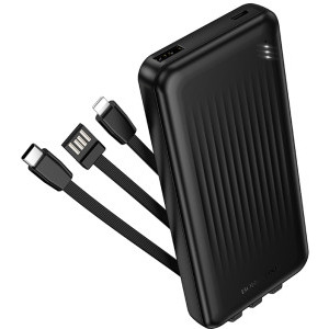 Baterie externa Borofone BJ79, 10000 mAh, 1x USB, 1x USB-C, 22.5 W, Black