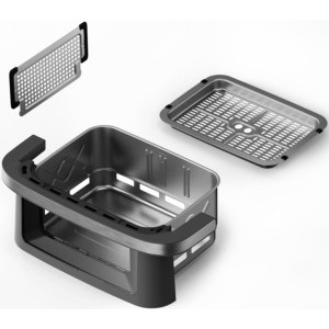 Heinner Friteuza cu aer cald AirBake Revolution HAF-C10DB22GREY, 2200W, 10L, Negru