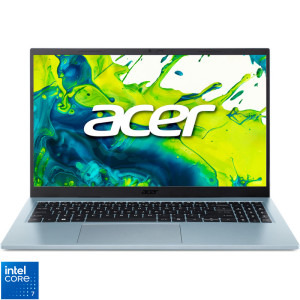 Laptop Acer 15.6 Aspire Go 15 AG15-72P, FHD IPS, Procesor Intel® Core™ 7 150U (12M Cache, up to 5.40 GHz), 16GB DDR4, 1TB SSD, Intel Graphics, No OS, Snow Blue
