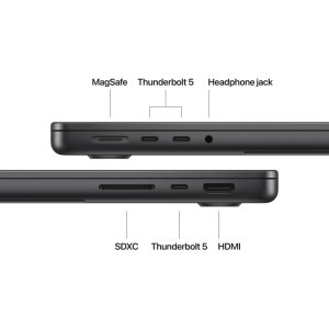 Apple 14.2'' MacBook Pro 14 Liquid Retina XDR, Apple M4 Pro chip (12-core CPU), 24GB, 512GB SSD, Apple M4 Pro 16-core GPU, macOS, Space Black, INT keyboard, Textura Nano, 2024