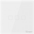 Sonoff Intrerupator triplu cu touch T0EU3C, Wi-Fi, control de pe telefonul mobil