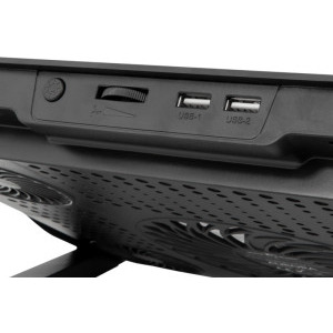 White Shark AURORA, max. 17.3 inch, black, ventilatoare 5, iluminare LED