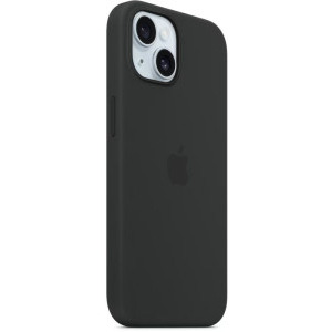 Apple Protectie pentru spate, material silicon, cu MagSafe pentru iPhone 15 Plus, culoare Black