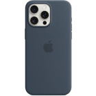 Apple Protectie pentru spate, material silicon pentru iPhone 15 Pro Max, culoare Storm Blue