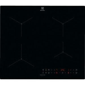 Plita incorporabila Electrolux LIL61434C, Inductie, 4 zone de gatit, Conectivitate hota, Booster, Timer, 60 cm, Negru