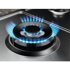 Electrolux KGS6436SX, Gaz, 4 zone de gatit, Aprindere electrica, Dispozitiv de siguranta, Gratare fonta, Arzator Wok, 60 cm, Inox