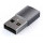 Adaptor Satechi 1x USB Male - 1x USB-C Male, gri