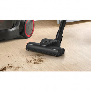 Bosch Serie 4 BGC21POW1, 2L, 750W, Negru-Rosu, fara sac, Negru - Rosu