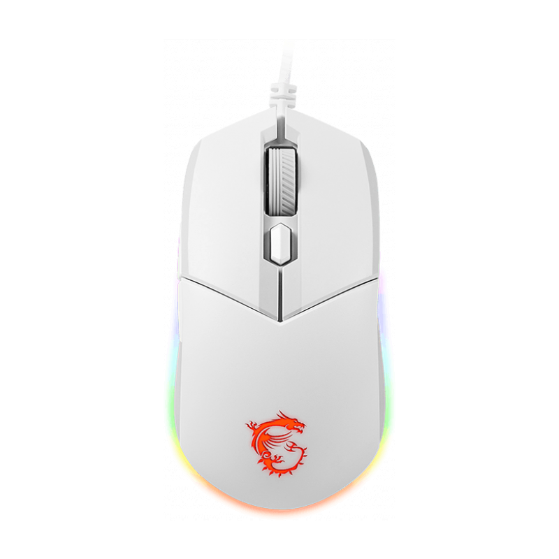 Mouse Gaming MSI GM11 Clutch RGB White PC Garage