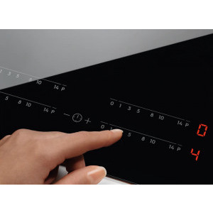 Electrolux EIV734, Inductie, 4 zone de gatit, Touch control, 71 cm, Sticla neagra