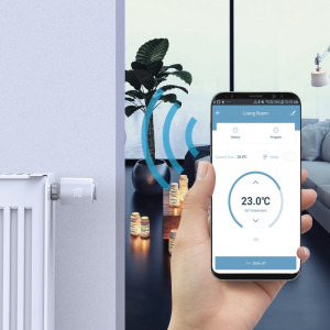 Hama Control incalzire WLAN, 2 termostate inteligente pentru radiatoare + Hub control central