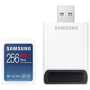 Card memorie Samsung PRO Plus (2021) SDXC UHS-I Class 10 256GB + Cititor card