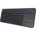 Tastatura Logitech Wireless Touch K400 Plus Black