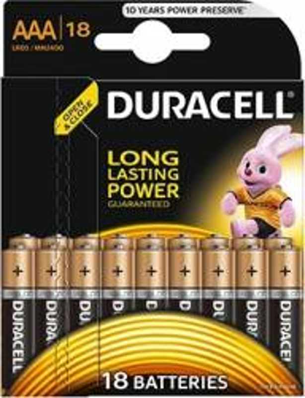 Baterie Duracell Basic AAA LR03 18buc