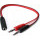 Cablu audio Somic Jack 3.5 mm TRRS Female - 2x Jack 3.5 mm TRS Male, negru-rosu