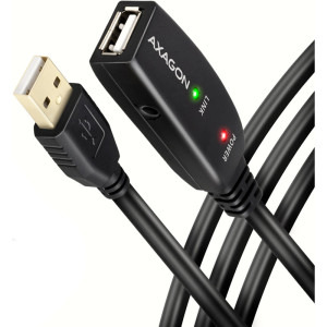 Cablu periferice AXAGON USB 2.0 tip A Male - USB 2.0 tip A Female, 5m, negru