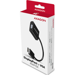 AXAGON 1x DisplayPort 1.1a Male - 1x VGA Female, 0.16 m, negru