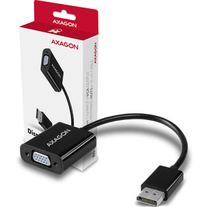 AXAGON 1x DisplayPort 1.1a Male - 1x VGA Female, 0.16 m, negru