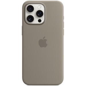 Apple Protectie pentru spate, material silicon pentru iPhone 15 Pro Max, culoare Clay