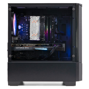 Gaming BALAUR Fulger Max, Intel i5-12400F 2.5GHz, 32GB DDR4, 500GB SSD, RTX 3070 8GB GDDR6, Iluminare RGB