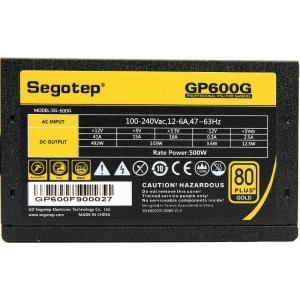 Segotep GP Series 500W, 80 PLUS GOLD
