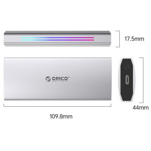 Orico M2R2-G2 M.2 NVMe RGB gri