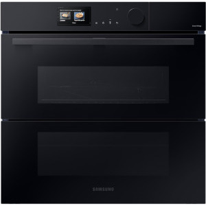 Cuptor incorporabil Samsung NV7B6799JAK/U2, Electric, 76 L, Autocuratare pirolitica, Dual Cook Steam, AI Pro Cooking, Dual Cook Flex, Negru