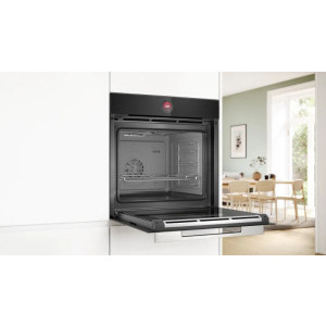 Bosch HBG7541B1, Electric, 71 L, Autocuratare hidrolitica, Multifunctional, 14 functii, HotAir Gentle, Air Fry, EcoClean Direct, Soft Close, Clasa A+, Negru